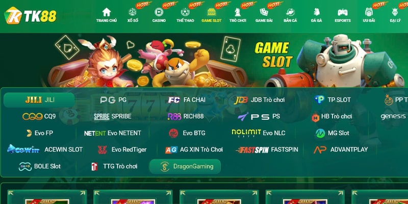 Kho game đồ sộ nhất tại TK88